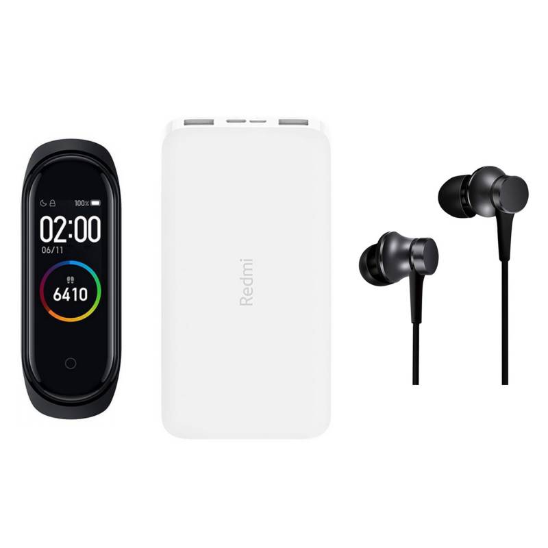 XIAOMI - Mi In-Ear Hedphones Basic + Powerbank + Smart Band 4