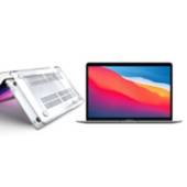 APPLE - Combo: Macbook Air 13 pulgadas - Chip M1 - RAM 8GB - 256 GB - Gris espacial + Case Protector para Macbook Air 13.3" Transparente Hardshell