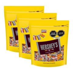 HERSHEYS - Chocolate Hersheys Miniaturas 120 gr x 3 Bolsas