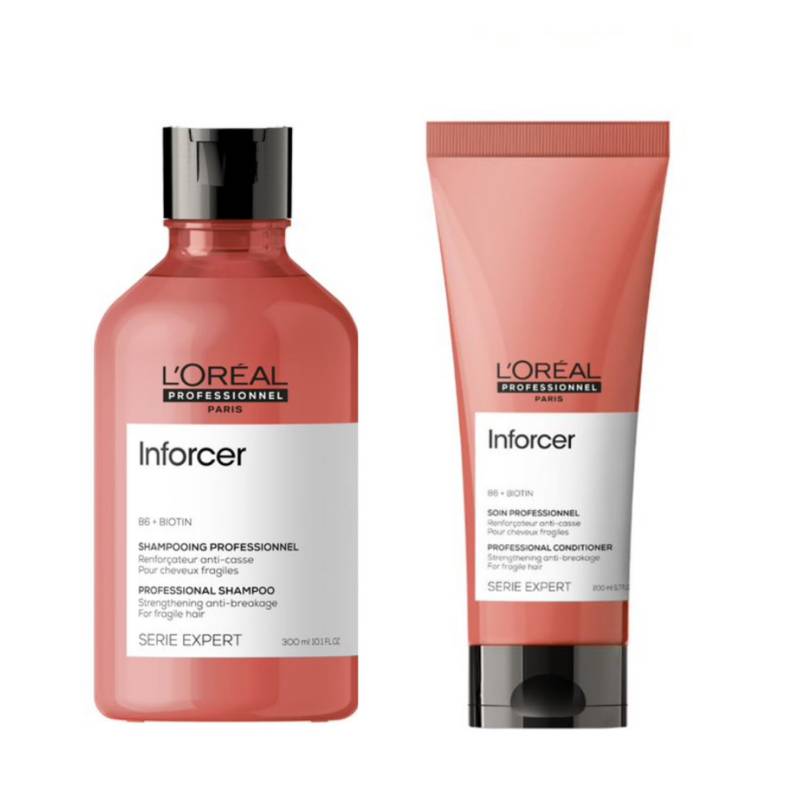 LOREAL PROFESSIONNEL - Set Refuerzo Inforcer para cabello debilitado (Shampoo + Acondicionador) Loreal Professionnel