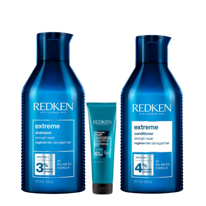 REDKEN - Set 360 Cabello Dañado Extreme (Shampoo+Acondicionador+Mascarilla mini) REDKEN