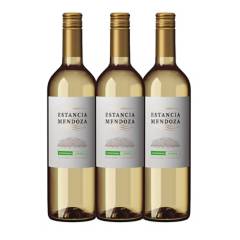 ESTANCIA MENDOZA - Vino Estancia Mendoza Chardonnay x 3 Botellas