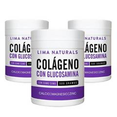 LIMA NATURALS - Colágeno Glucosamina 500 G Pack X 3